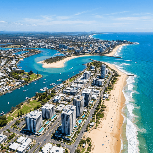 Maroochydore aerial view